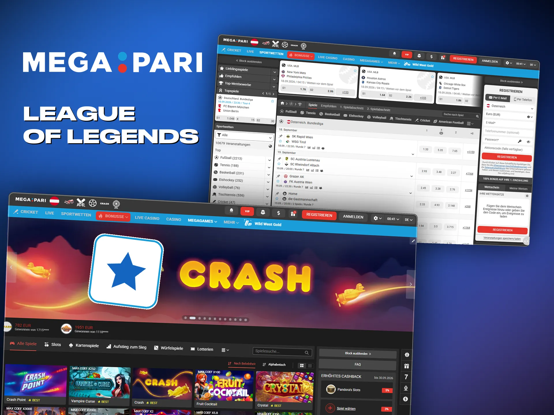Megapari bietet bei League of Legends Siegwette und Objective-Märkte