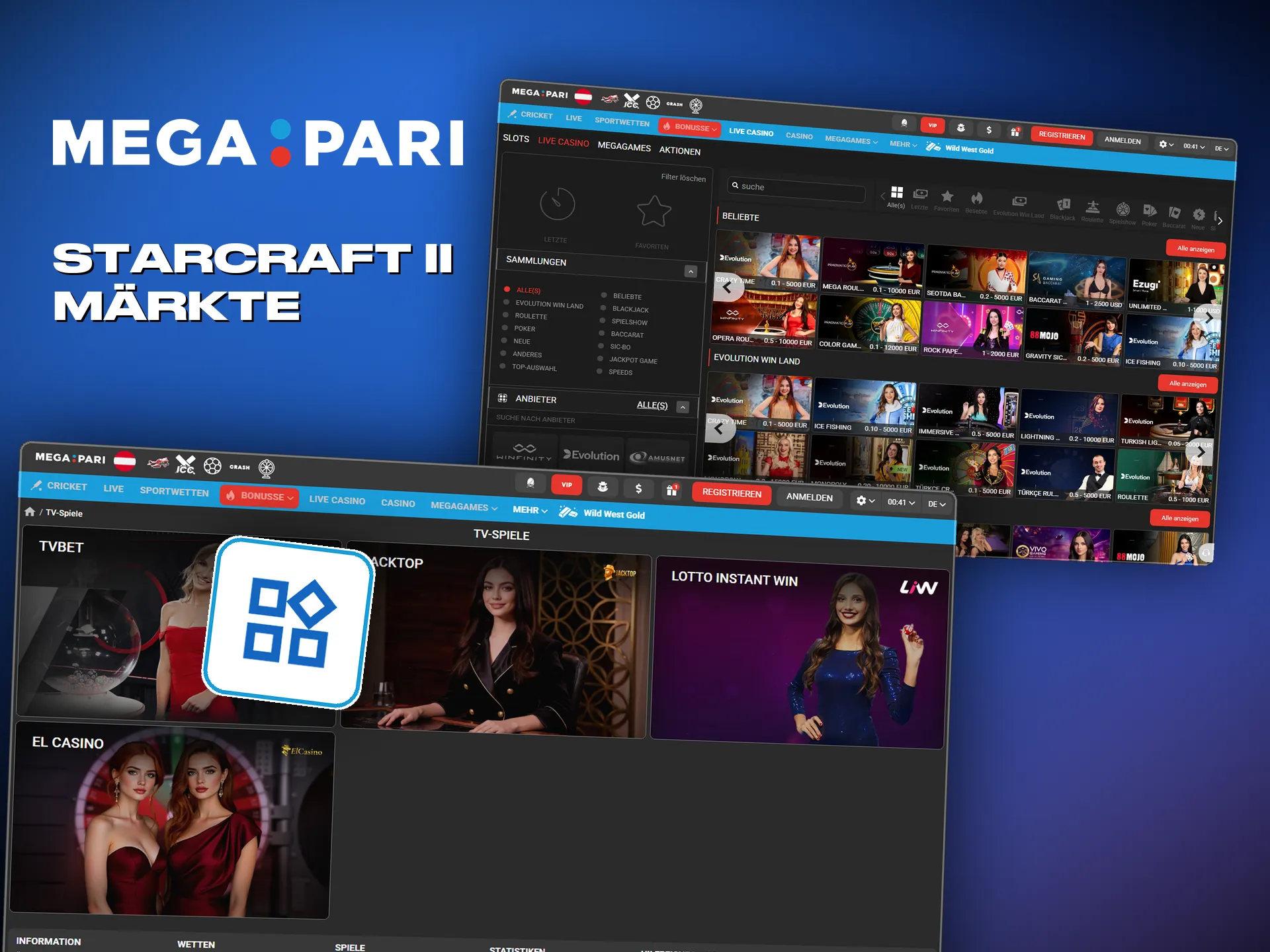 Megapari deckt StarCraft II ab, samt Map-Handicap